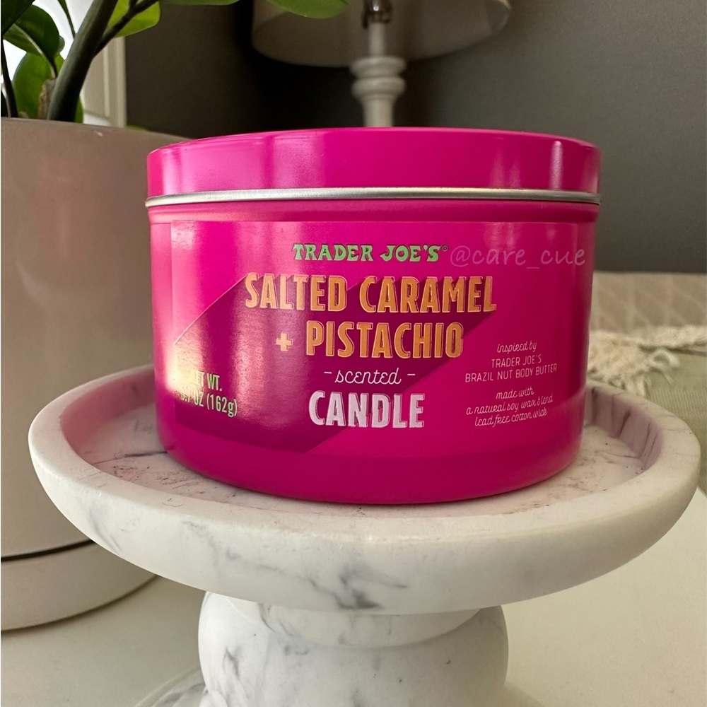 NEW Salted Caramel Pistachio candle - Trader Joe’s